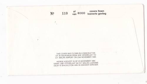 FDC - SAAF - FAREWELL / TOTSIENS - SHACKLETON - SIGNED