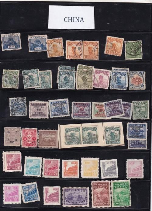 CHINA - LOTS OF EARLY STAMPS - MM AND FINE USED - AS PER SCAN - HOLDERS NOT INCLUDE