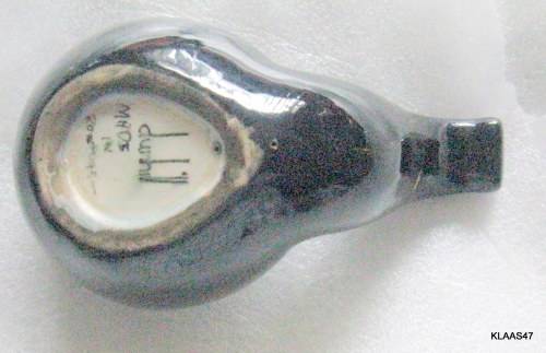 DUNHILL : PIPE SHAPED ASHTRAY : MADE IN PORTUGAL : 13.5cm LONG - 5.5cm DEEP