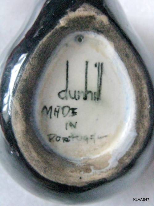 DUNHILL : PIPE SHAPED ASHTRAY : MADE IN PORTUGAL : 13.5cm LONG - 5.5cm DEEP