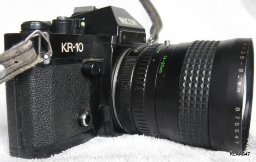 RICOH : KR-10 CAMERA : LENS - MAKINON MC ZOOM