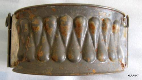 VINTAGE 3 PIECE FRENCH GAME PIE TIN MOULD