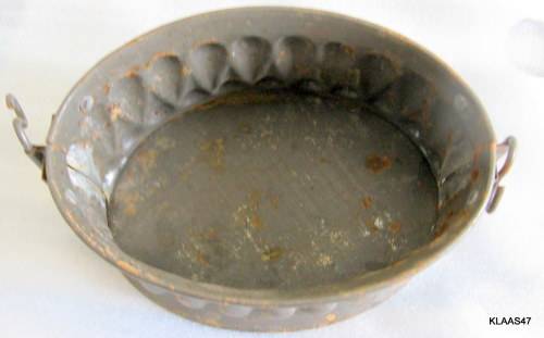 VINTAGE 3 PIECE FRENCH GAME PIE TIN MOULD
