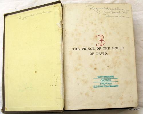 Prince of the House of David: or Three Years in the Holy City - Rev JH Ingraham - Hardcover
