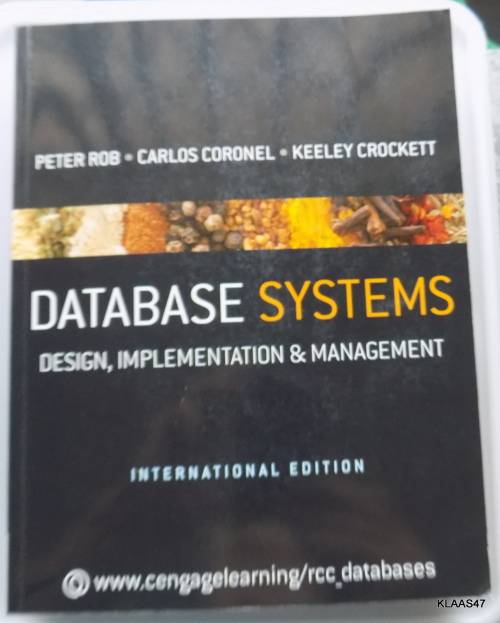 Database Systems: Design, Implementation & Management - International Edition  1980 paperback