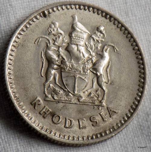 Rhodesia 10 cents 1975 Coin
