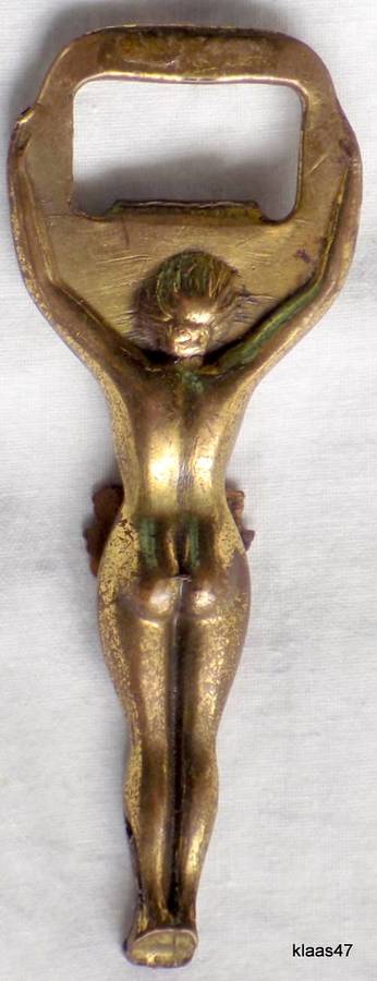 NUDE BOTTLE OPENER (WITH BULAWAYO CREST) : 10.5cm
