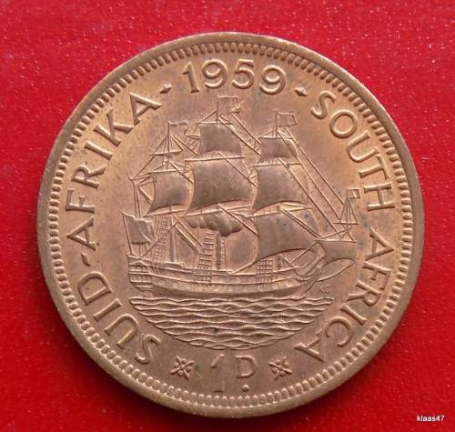 1 PENNY   1959 SOUTH AFRICA