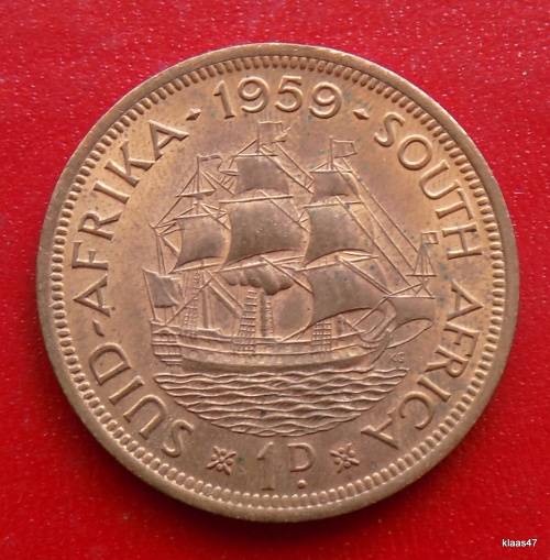 1 PENNY   1959 SOUTH AFRICA