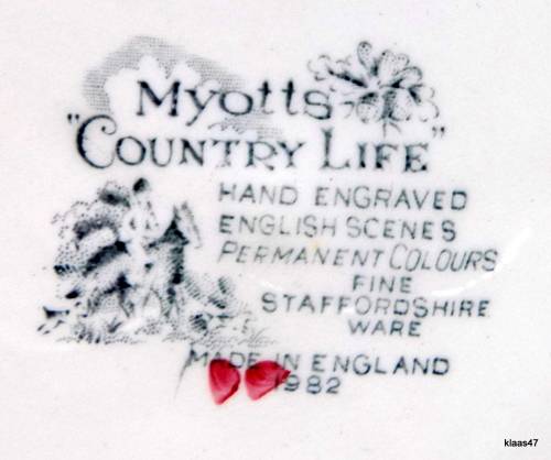 MYOTTS COUNTRY LIFE : 19.5cm SIDE PLATE