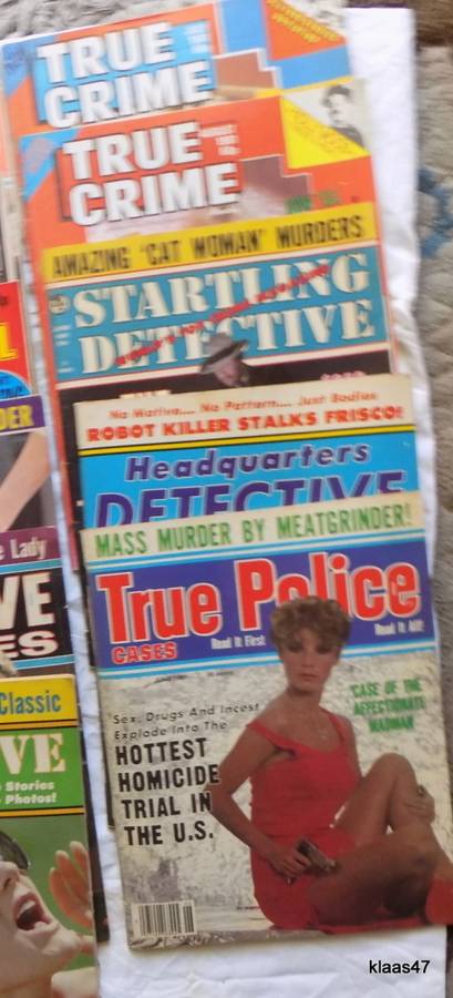 11 Magazines 1981 - Detective / True Crime / True Police  etc