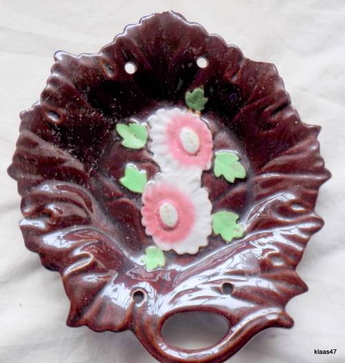 Brown Leaf Shape Dish Made in Occupied Japan
