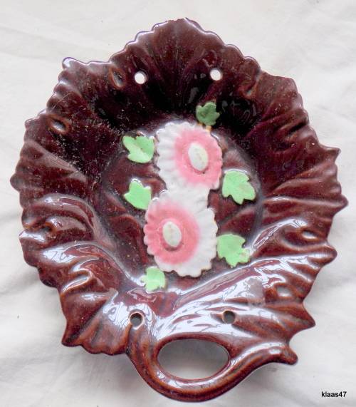 Brown Leaf Shape Dish Made in Occupied Japan