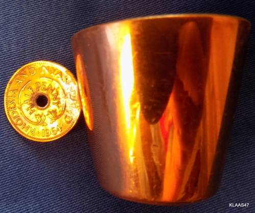 TOT MEASURE - RHODESIAN COPPER - WITH COPPER HALF PENNY 1964 RHODESIA & NYASALAND