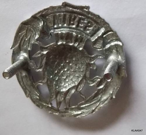 Regiment Boland - white metal cap badge (Worn post 1964)