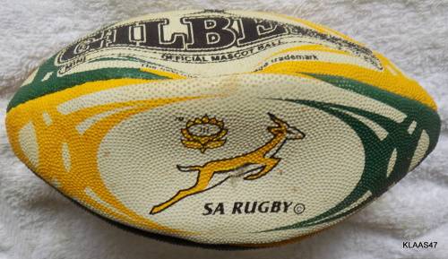 SA RUGBY - GILBERT OFFICIAL MASCOT BALL (MINI) 9-10 PSI (NOT INFLATED)