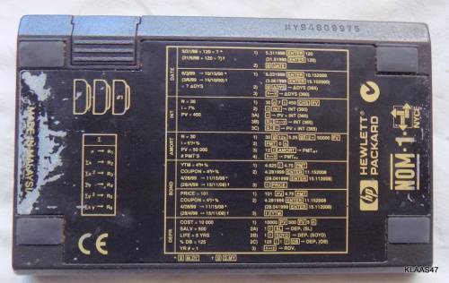 HP 12C Financial Calculator (Hewlett Packard)