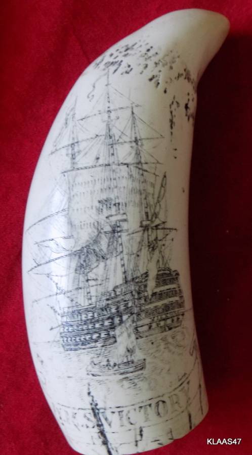 Horatio Nelson - H.M.S. Victory - Commemorative Replica Scrimshaw