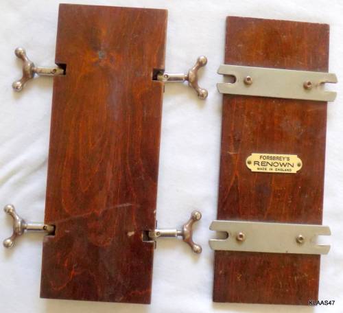 Vintage Wooden Forsbrey`s Renown tie press circa 1920 Made in  England