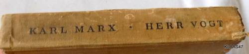 Herr Vogt - Karl Marx  - Hardcover 1941