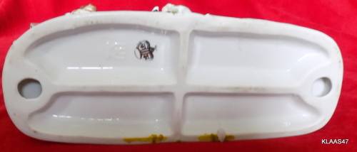 COACH AND HORSES : CROWN U MAKERS MARK : NO REIGNS FROM HORSES TO COACHMAN : 21cm LONG 12cm HIGH