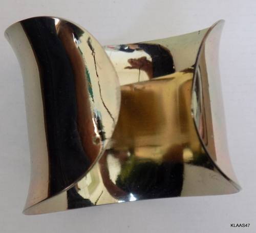 Brass Plated Steel Broad Bangle