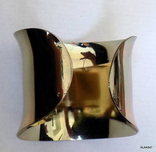 Brass Plated Steel Broad Bangle