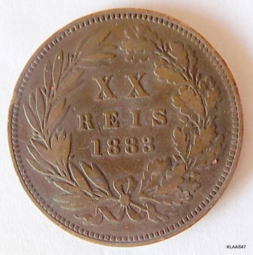 1883- 20 reis - Luiz I - Portugal