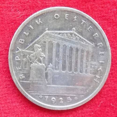 AUSTRIA - REPVBLIK OESTERREICH - EIN SCHILLING -1925 - SILVER
