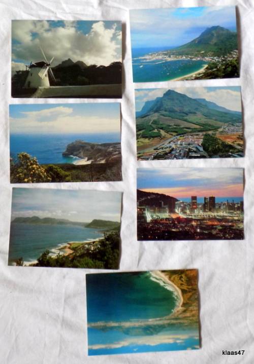 Vintage - 1970`s - 7 Postcards - Cape Town