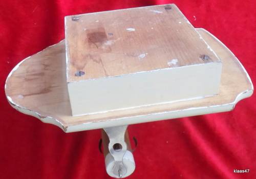 Vintage Wind Up Wooden Toilet Paper Holder Music Box - Working