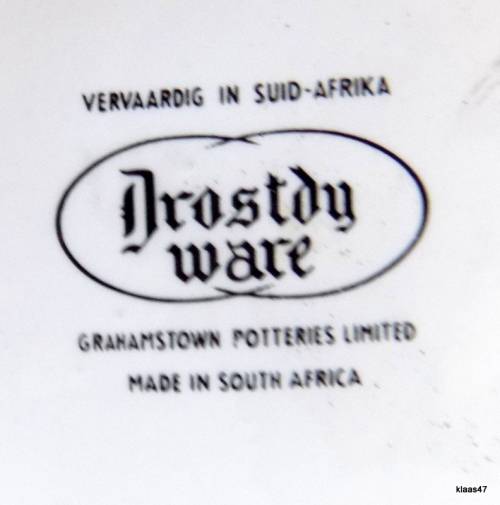 Drosty Ware Beer Mug with Transvaal Scottish badge