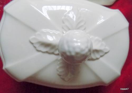 Villeroy Boch - Rectangular Covered Butter Dish - Manoir - (VitroPorcelain, Luxembourg) - 20x15cm