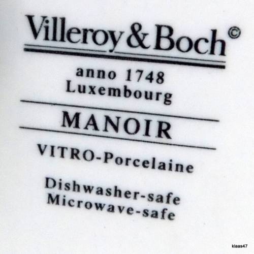 Villeroy Boch - Rectangular Covered Butter Dish - Manoir - (VitroPorcelain, Luxembourg) - 20x15cm