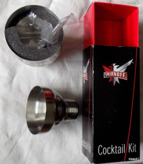 Smirnoff boxed Stainless Steel Cocktail kit