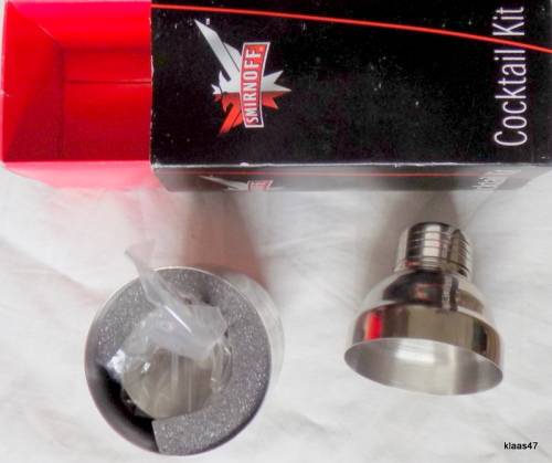 Smirnoff boxed Stainless Steel Cocktail kit
