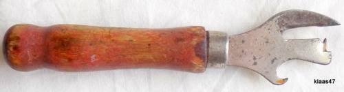 Vintage Can Opener By `KUT-EZY` USA  - Wood Handle