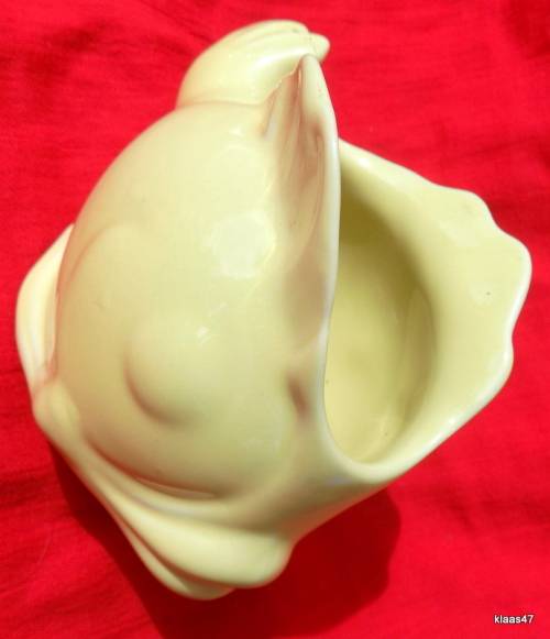 Lucia - #2202 - Fish Vase - Yellow - 11cm High - 15cm Long