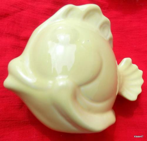 Lucia - #2202 - Fish Vase - Yellow - 11cm High - 15cm Long