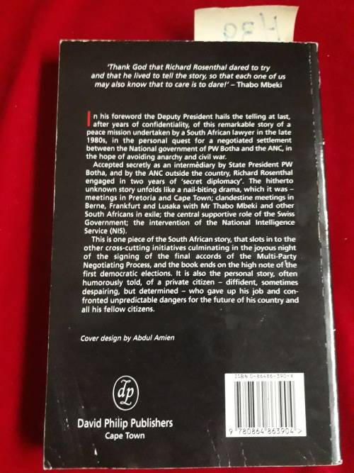 Mission Improbable - Richard Rosenthal f/word by Thabo Mbeki - Paperback (A Piece of the SA Story)