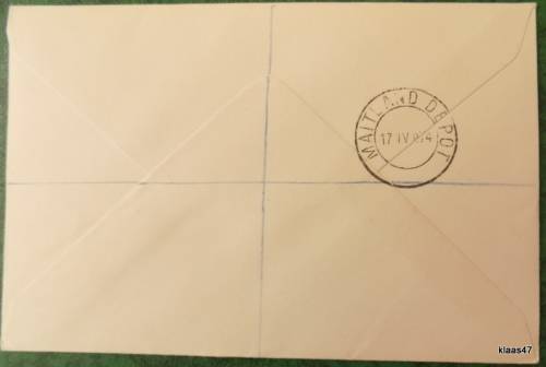 Tristan da Cunha - 1974 - Penguin - Envelope with 2 stamps