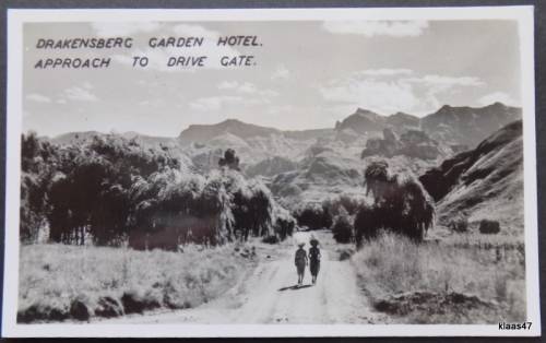 Drakensberg Garden Hotel Vintage Post Card -  - Unused (tape mark on back)