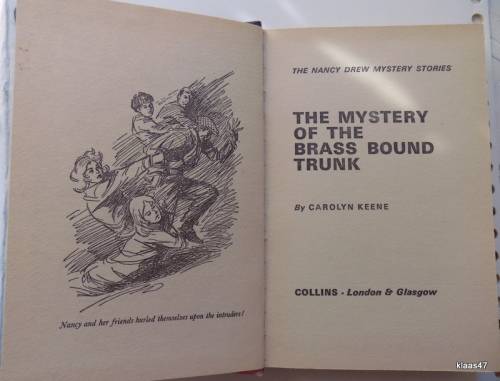 The Nancy Drew Series - No 32 - The Mystery of the Brass Bound Trunk - Carolyn Keene Hardcover 1974