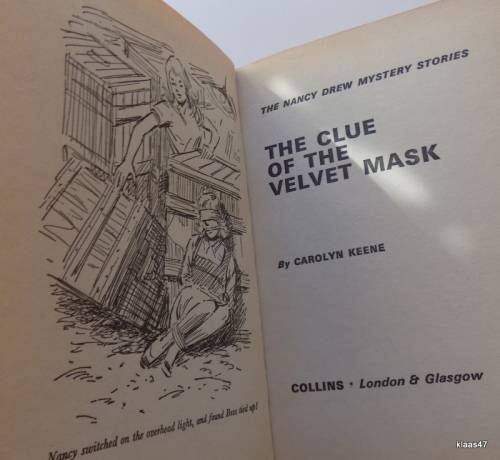 The Nancy Drew Series - No  33 - The Clue of the Velvet Mask - Carolyn Keene Hardcover 1974