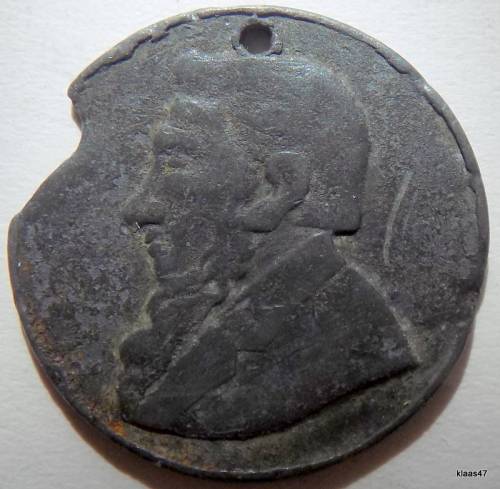 ZAR Zuid Afrikaanse Republiek - P KRUGER - PRESIDENT - Medallion (Damaged)