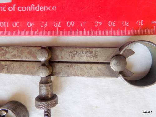 Vintage Dividers - Moore and Wright - Sheffield England - 12cm Long and 23cm Long