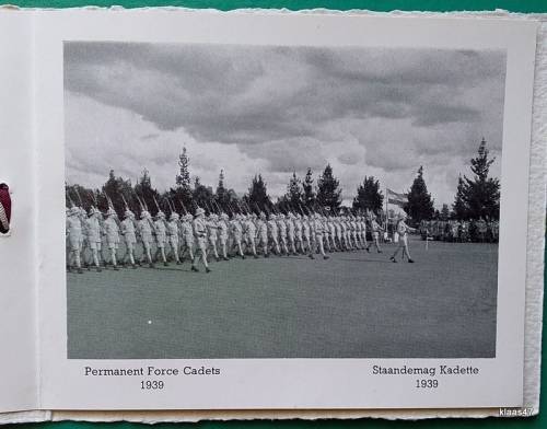 Paratus Greetings Card - S A Military College, Voortrekkerhoogte - 1939  (Permanent Force Cadets)
