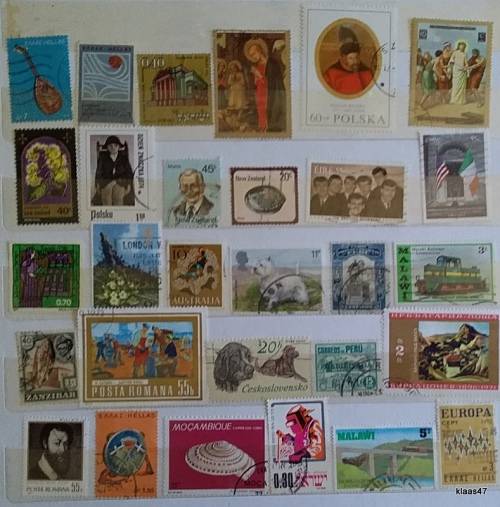 World Mix - Mixed Lot of 29 Used stamps