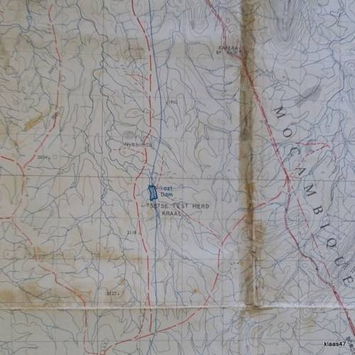 Surveyor General, Rhodesia 1970`s Topographic Map Scale 1:50,000 Of Vumaninga 1732B2 RESTRICTED