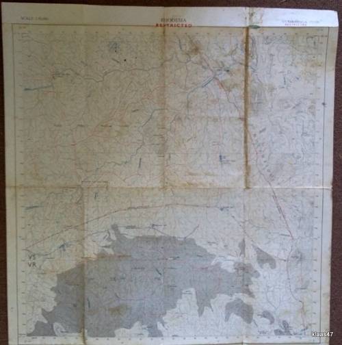 Surveyor General, Rhodesia 1970`s Topographic Map Scale 1:50,000 Of Vumaninga 1732B2 RESTRICTED